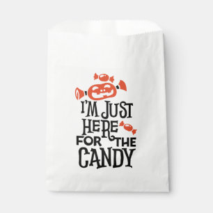 I'm Just Here for the Candy Halloween Favour Bag