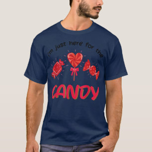 Im Just Here For The Candy Lollipop Bag of Sweets T-Shirt