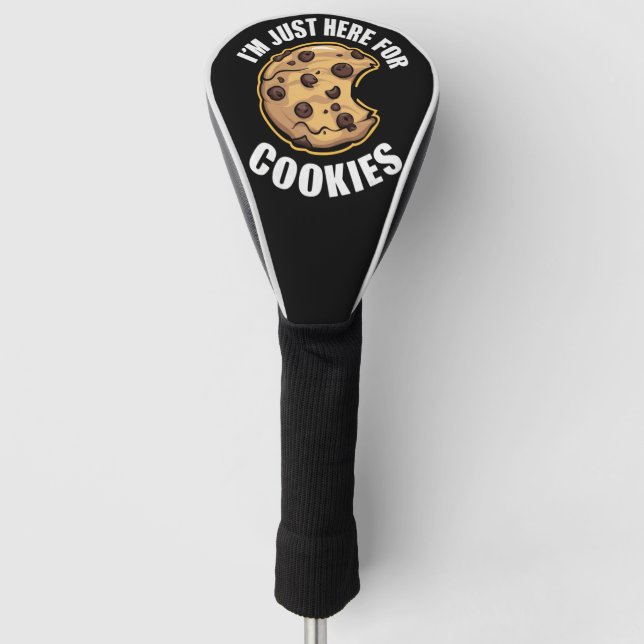 I'm Just Here For The Cookies Funny Christmas Golf Head Cover (Front)