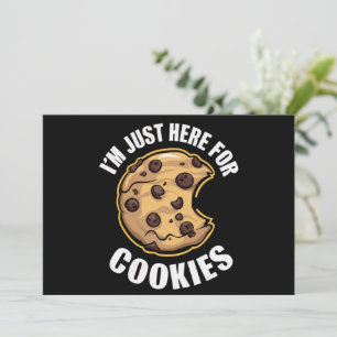 I'm Just Here For The Cookies Funny Christmas Holiday Card