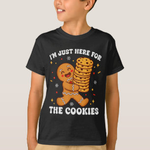 I'm Just Here For The Cookies Gingerbear T-Shirt