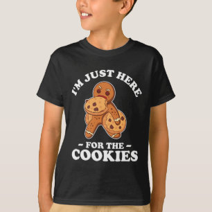 I'm Just Here For The Cookies T Shirt Christmas Ki