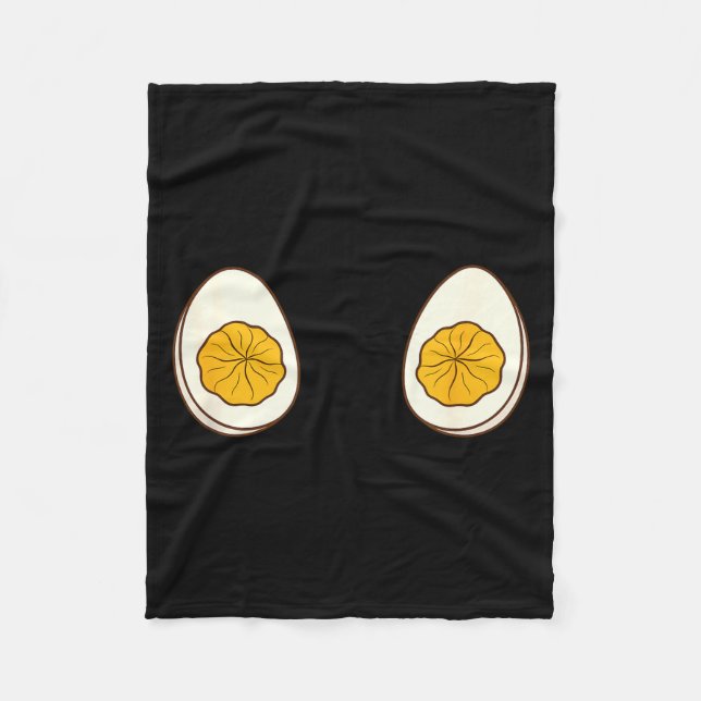 I'm Just Here For The Deviled Eggs Funny Couple  Fleece Blanket (Front)