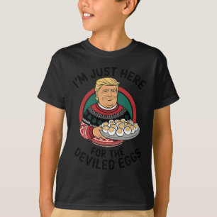I'm Just Here For The Deviled Eggs Funny Thanksgiv T-Shirt