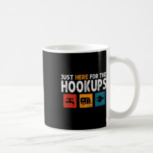 Im Just Here For The Hookups Funny Camp Rv Camper Coffee Mug