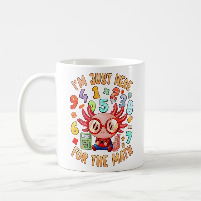Im Just Here For The Maths Funny Mug (Gauche)