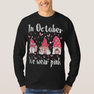I'm Just Here for the Shenanigans Cute Green Gnome T-Shirt