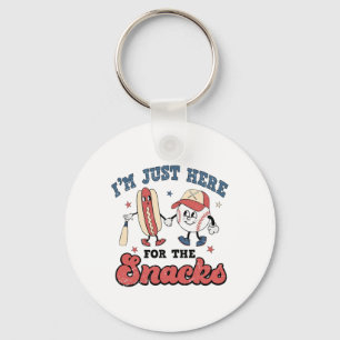 I'm Just Here For The Snacks Bysebyll Lovers Women Keychain