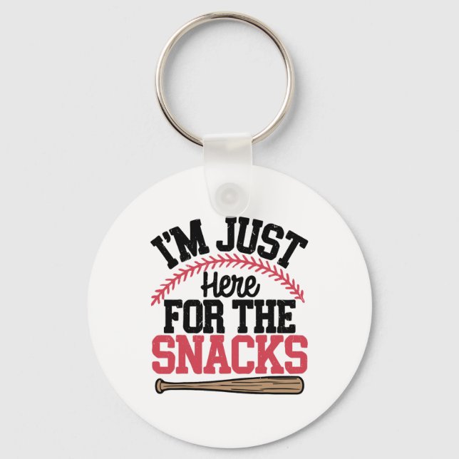 Im Just Here For The Snacks Bysebyll Toddler Siste Keychain (Front)
