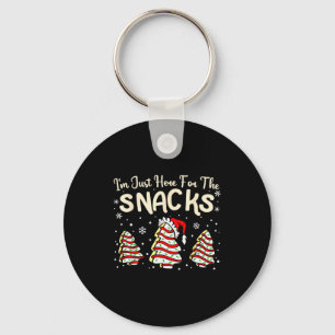 I'm Just Here For The Snacks Christmas Cakes Debbi Keychain