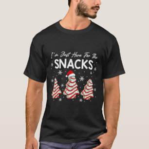 I'm Just Here For The Snacks Christmas Cakes Debbi T-Shirt