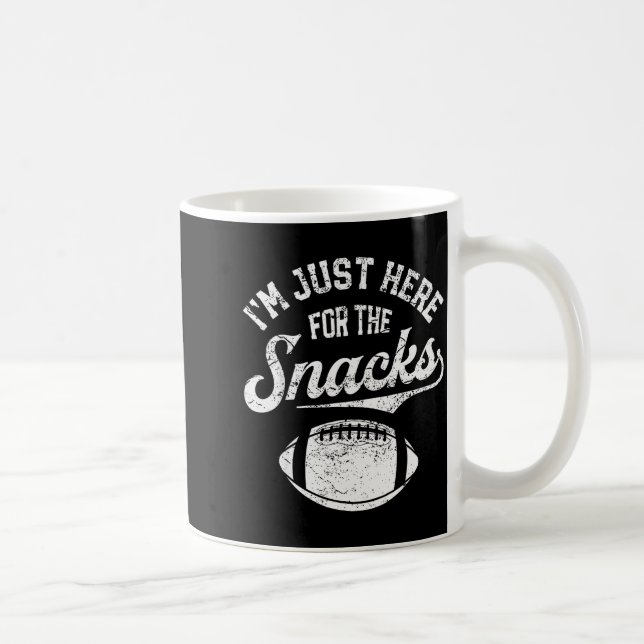 I'm Just Here For The Snacks Funny Fantasy Footbal Coffee Mug (Right)