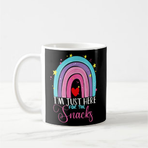 I'm Just Here For The Snacks Rainbow Women Footbal Coffee Mug