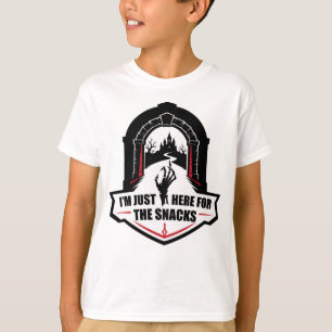 "I'M JUST HERE FOR THE SNACKS"  T-Shirt