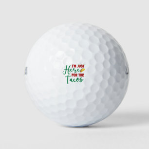 Im Just Here For The Tacos-Food-Foodie-Tacos Golf Balls