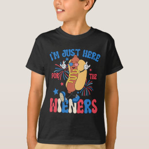 I'm Just Here For The Weiners 4th Of July Funny Ho T-Shirt