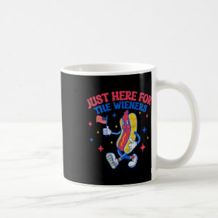 I'm Just Here For The Wieners 4th Of July Hot Dog Coffee Mug