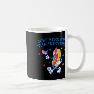 I'm Just Here For The Wieners 4th Of July Hot Dog Coffee Mug