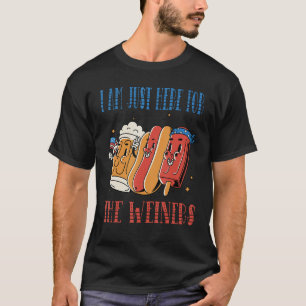 I'm Just Here For The Wieners, Funny 4th of July_1 T-Shirt