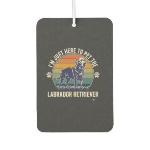 Im Just Here Pet Labrador Retriever Dog Retro Suns Air Freshener