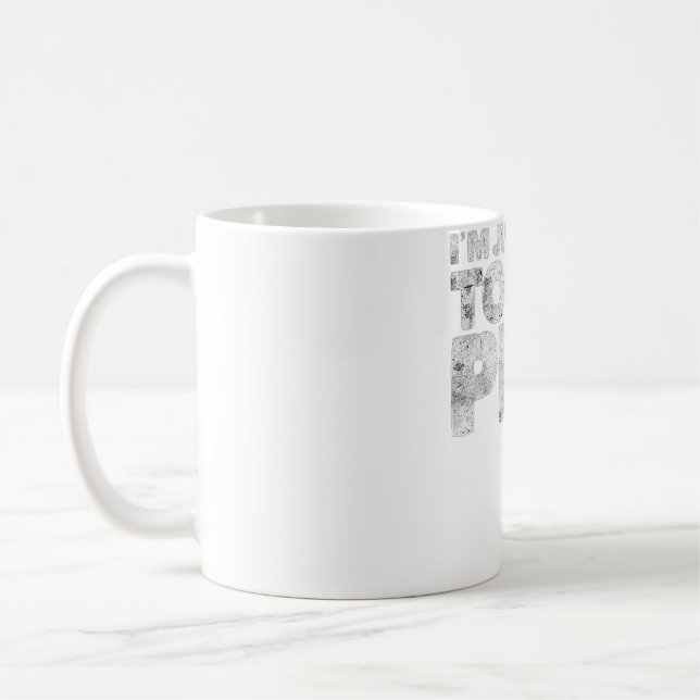 Im Just Here To Lay Pipe Plumbing Funny Plumber  Coffee Mug (Left)