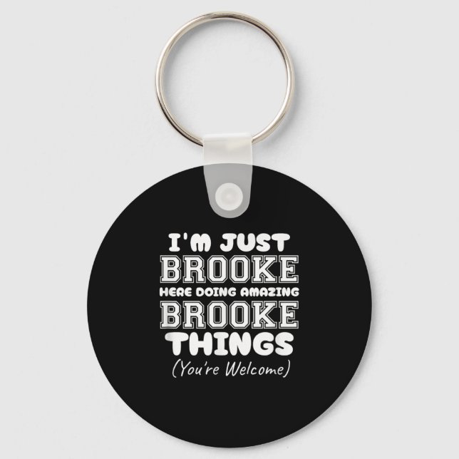 I'm Just Keli Here Doing Awesome Keli Things  Keychain (Front)
