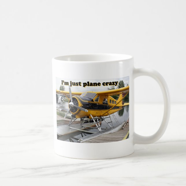 I'm just plane crazy: float plane coffee mug (Right)