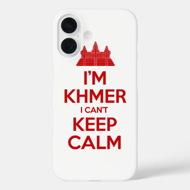 I'm Khmer I Can't Keep Calm Case-Mate iPhone Case (Back)