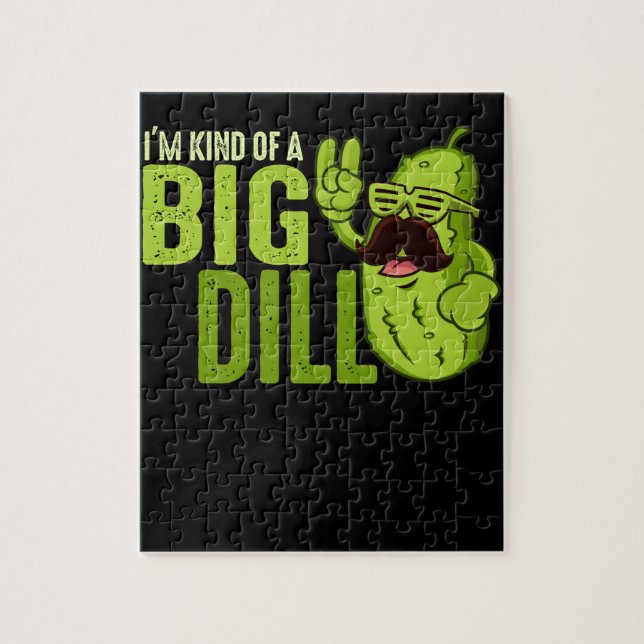 I&#x27;m Kind Of A Big Dill Funny Pickle Jigsaw Puzzle (Vertical)