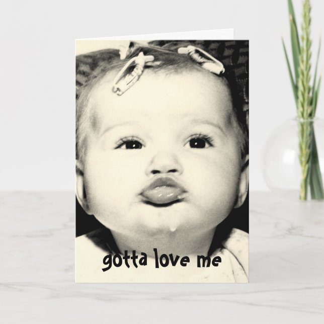 Im kinda sorry Greeting Card old photos (Front)