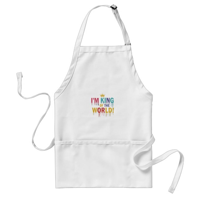 "I'm King of the World!" Standard Apron (Front)
