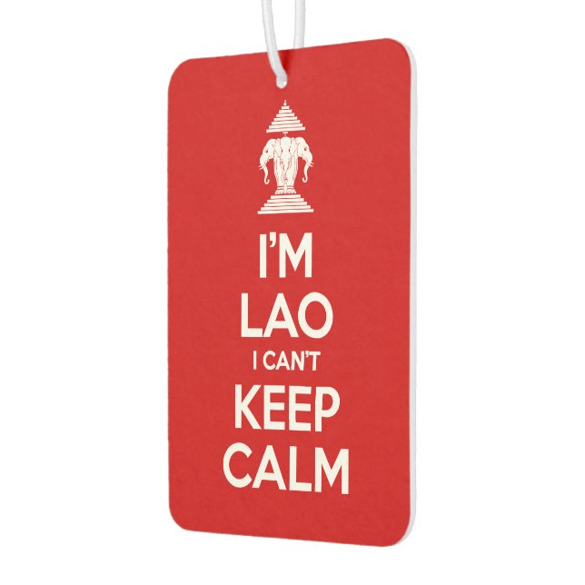 I'm Lao I Can't Keep Calm Air Freshener (Left)