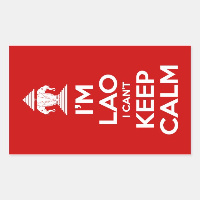 I'm Lao I Can't Keep Calm Sticker (Front)