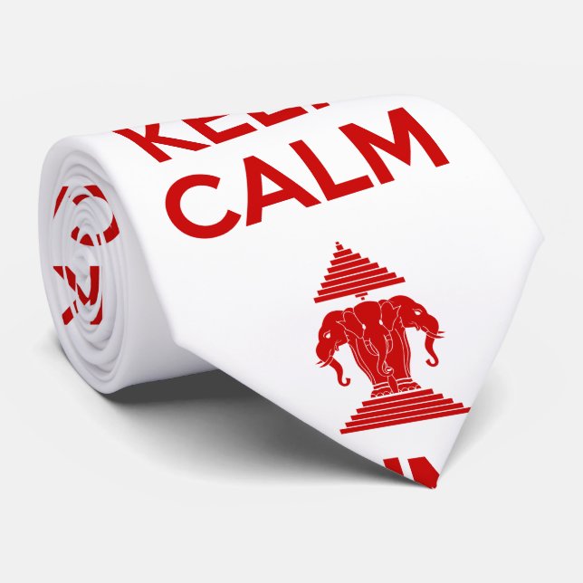 I'm Lao I Can't Keep Calm Tie (Rolled)