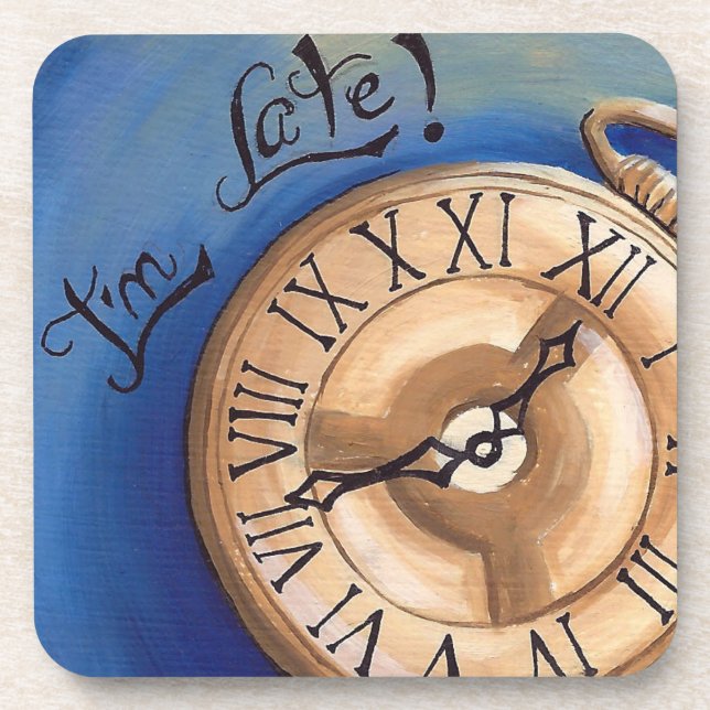 I'm Late Coaster Alice in Wonderland Coaster (Front)