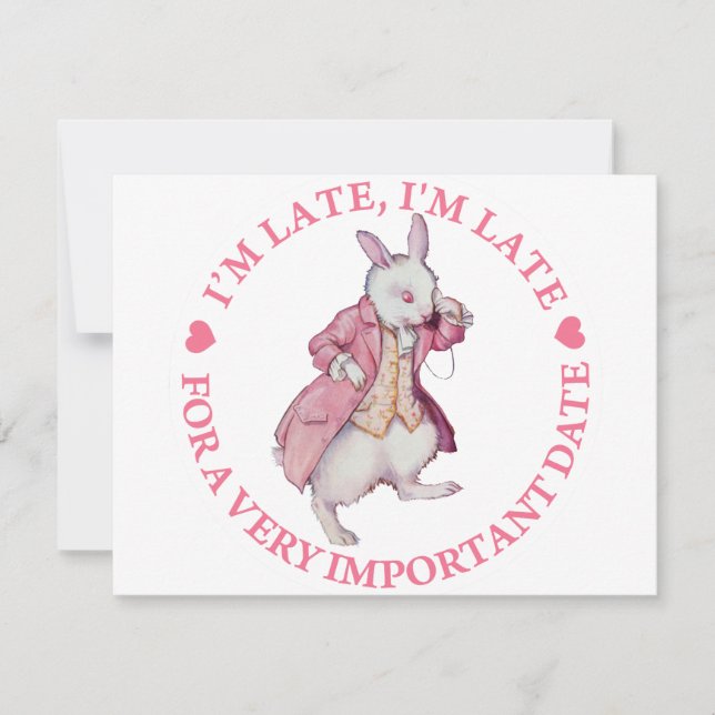 I'M LATE, I'M LATE FOR A VERY IMPORTANT DATE (Front)