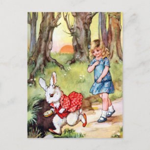 I'm Late, I'm Late For a Very Important Date! Postcard