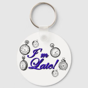 I'm late! I'm late! Keychain