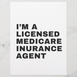 I'M LICENSED MEDICARE INSURANCE AGENT LETTERHEAD