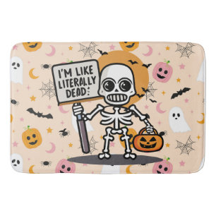 I'm Like Literally Dead Spooktacular Fun Halloween Bath Mat