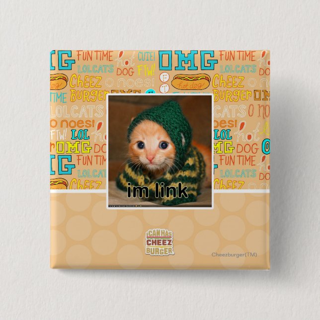 im link 2 inch square button (Front)