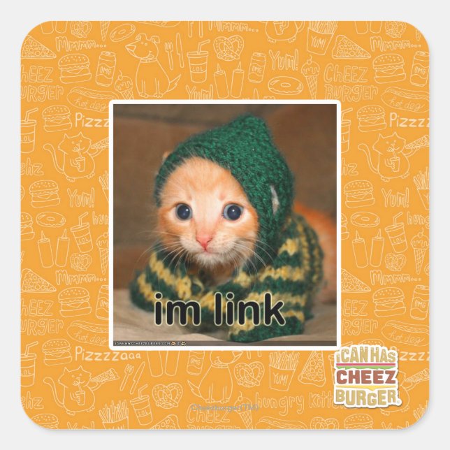 im link square sticker (Front)