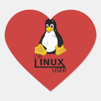 I'm Linux User Heart Sticker