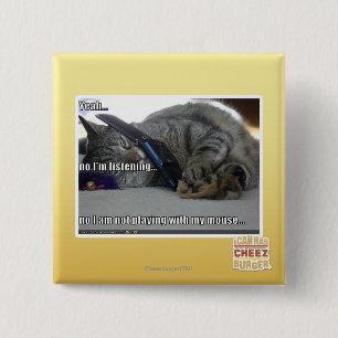 I'm listening 2 inch square button