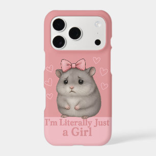 I'm Literally Just a Girl Sad Hamster Funny Girly
