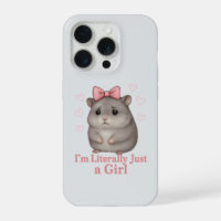 I'm Literally Just a Girl Sad Hamster Funny Girly