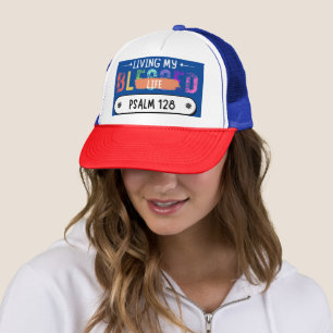 I'm Living My Blessedness Life Scripture Verse  Trucker Hat