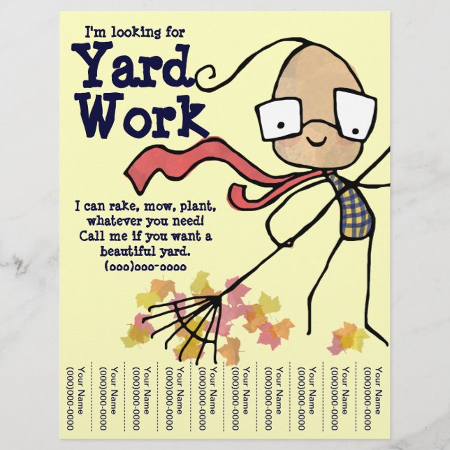 I'm looking for Yard Work Flyer (Front)