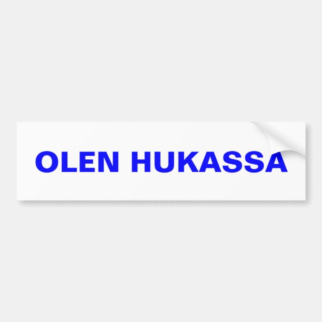 I'm Lost ~ Bumper Sticker Upper Peninsula Finland (Front)