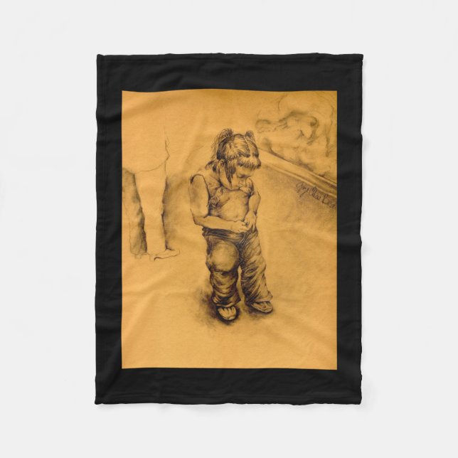 I'm Lost in Le Tianguie, Mexico Fleece Blanket (Front)